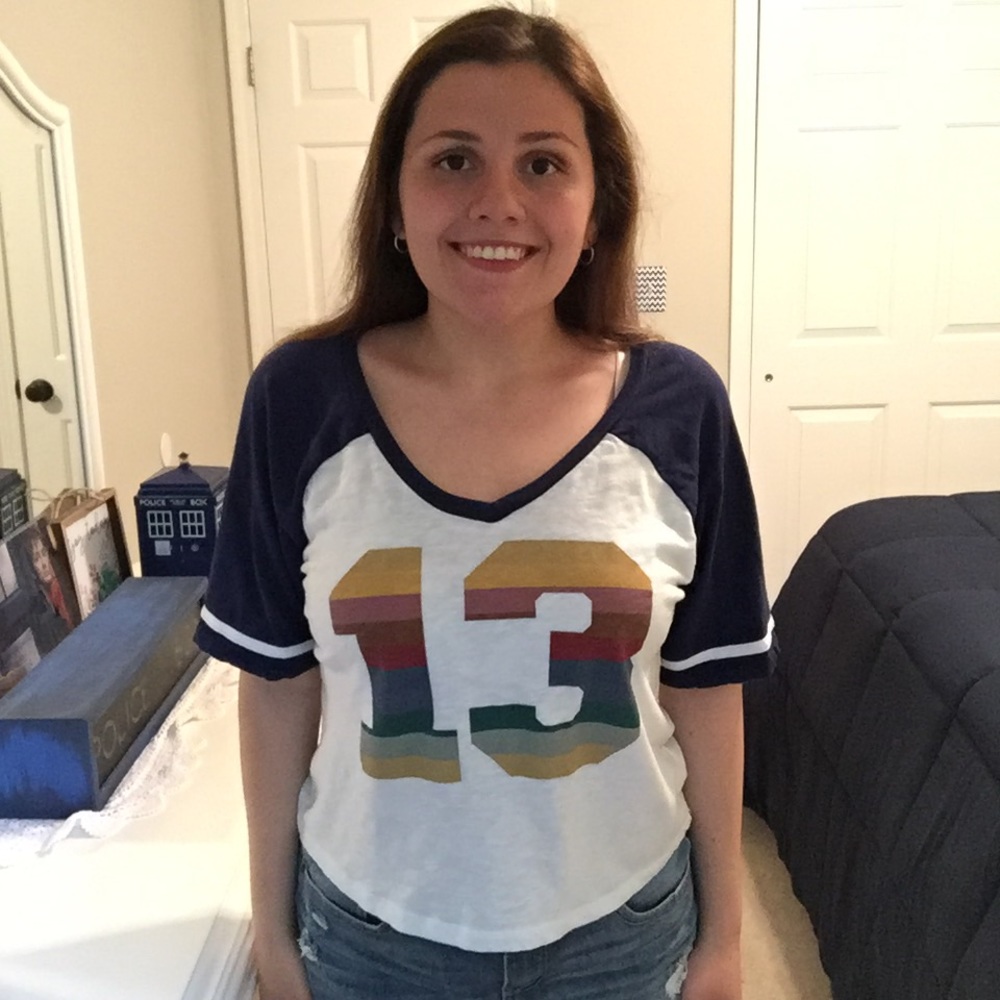 “13” Doctor Who Cropped T-Shirt - Picture 3 of 3